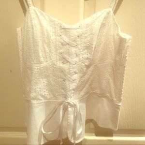 Eyelet white top